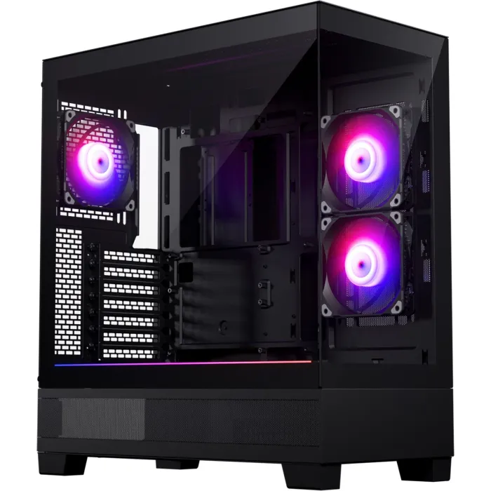 PHANTEKS XT View TEMPERED GLASS D-RGB E-ATX črno ohišje