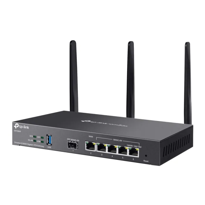 TP-LINK Omada ER706W AX3000 Gigabit Wi-Fi 6 VPN usmerjevalnik