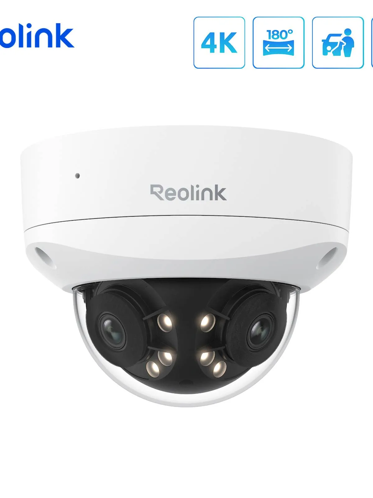Reolink IP Kamera Duo serija P737 POE, 8MP, 4K, IK10 odporna, 180° pogledom, Nočni vid
