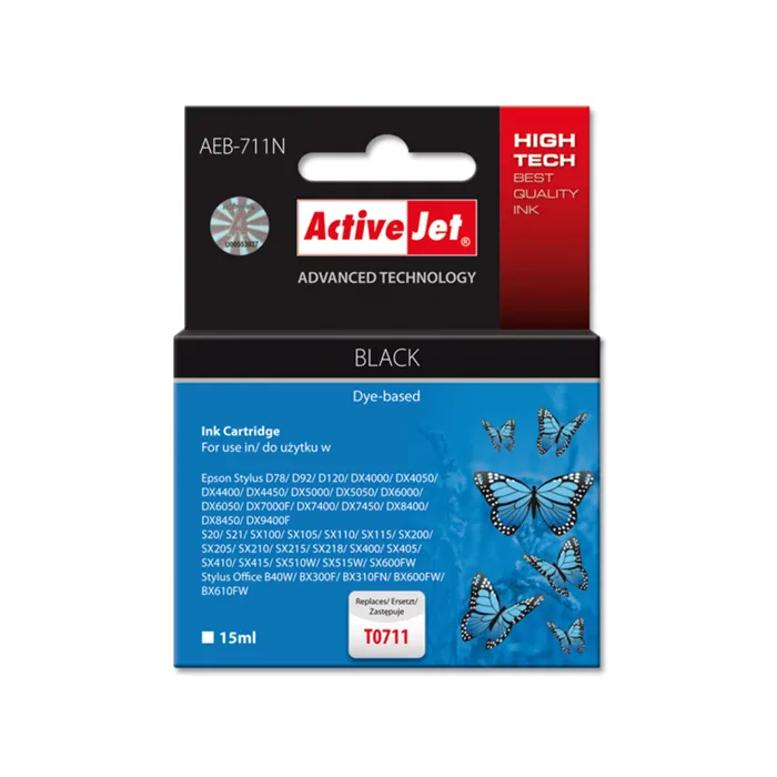 ActiveJet črno črnilo Epson T0711