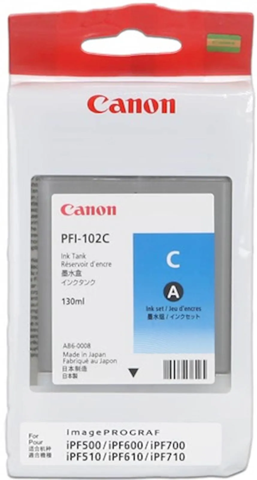ČRNILO CANON PFI-102 CYAN ZA IPF500/600/700 130ml