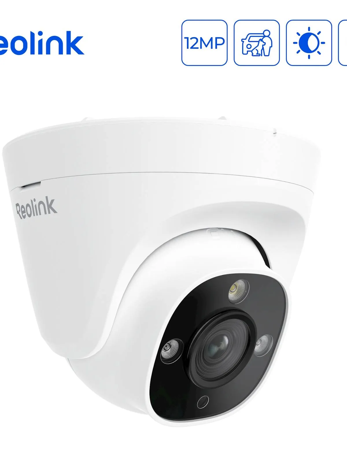 Reolink SMB kamera RP-PCT12M, 12MP, 4K, Barvni nočni vid, AI zaznavanje, Ai iskanje videoposnetkov