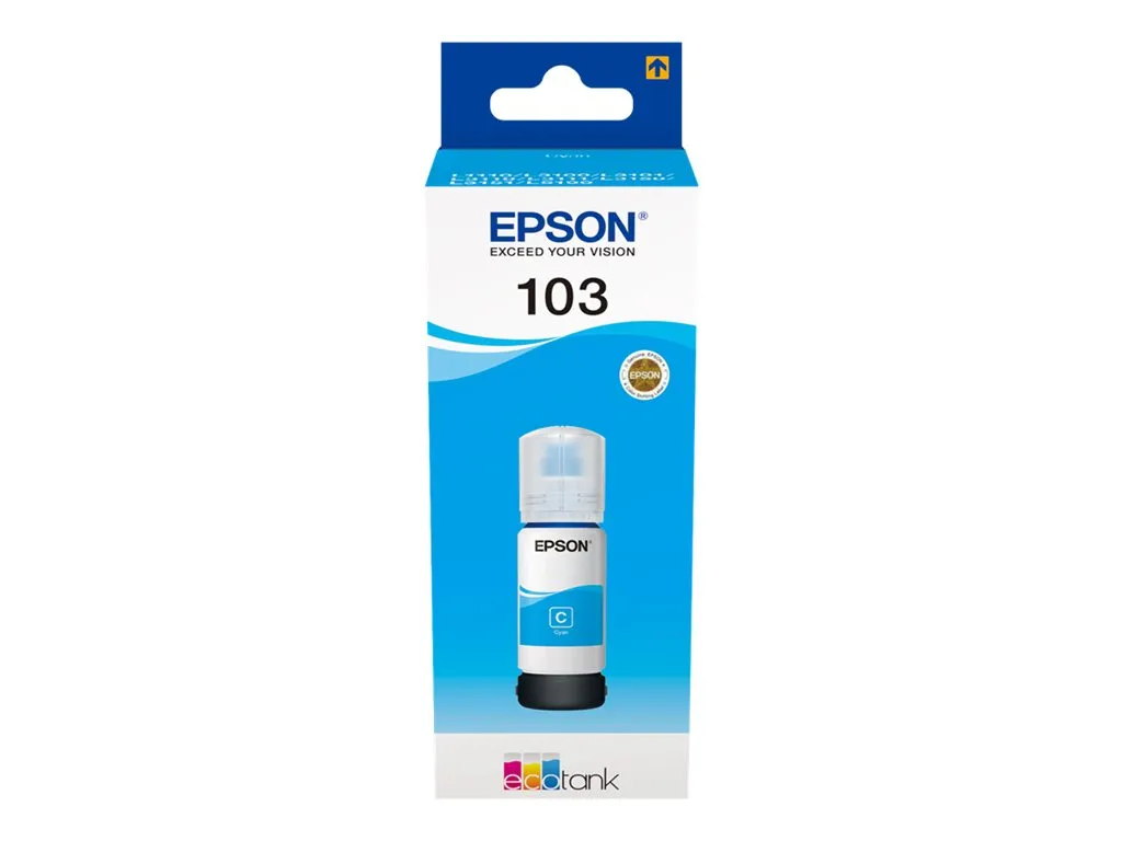 EPSON 103 EcoTank Cyan ink bottle