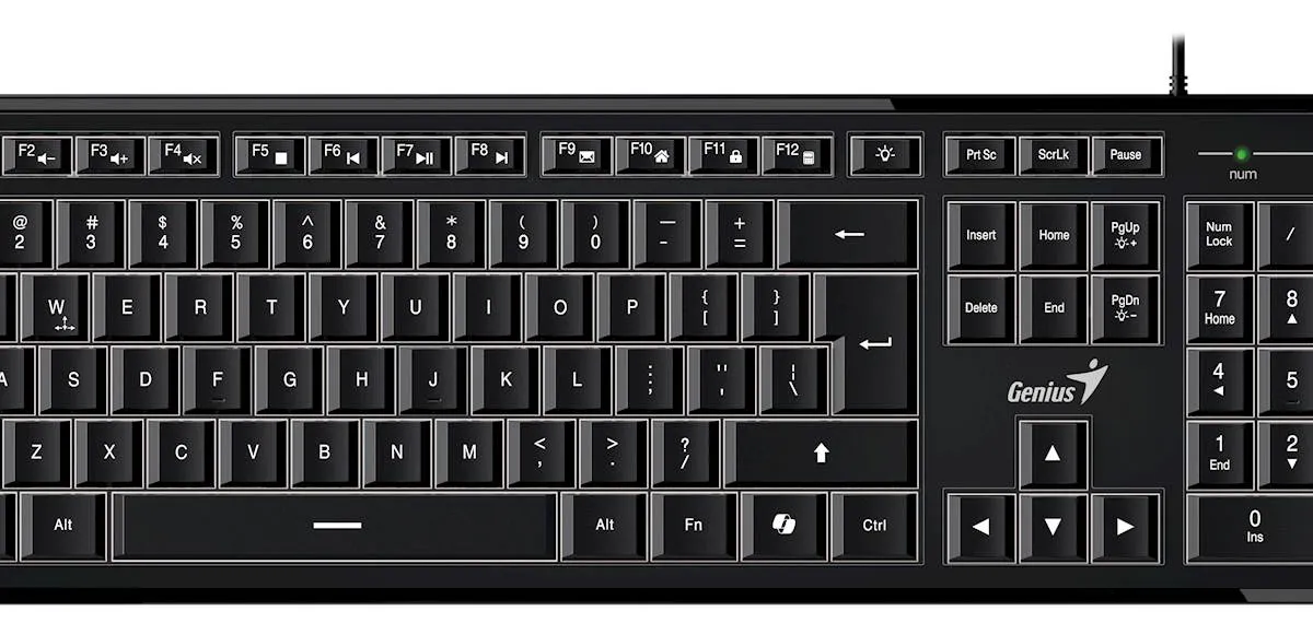 Tipkovnica Genius SlimStar 820,AI,BLK,SER,!USB
