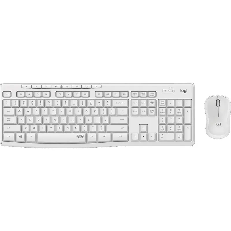 LOGITECH MK295 Silent Wireless Combo bela slovenski potisk tipkovnica + miška