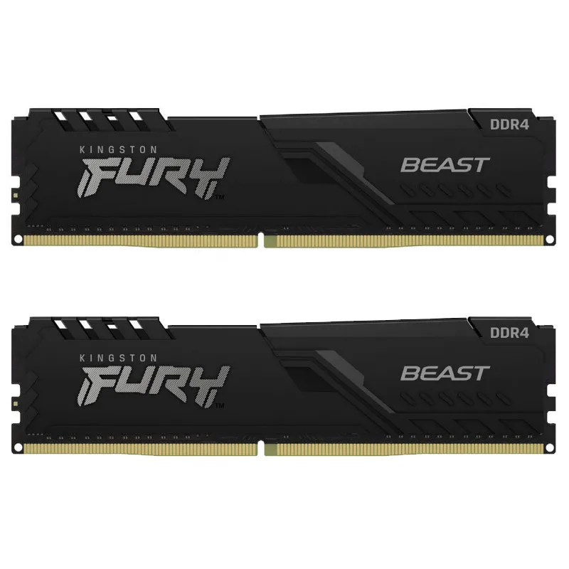 KINGSTON Fury Beast 64GB (2x32GB) 3200MHz DDR4 CL16 KF432C16BBK2/64 ram pomnilnik