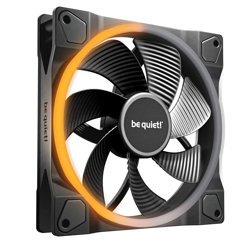 BE QUIET! LIGHT WINGS (BL134) Reverse 140mm 4-pin PWM ARGB črn ventilator