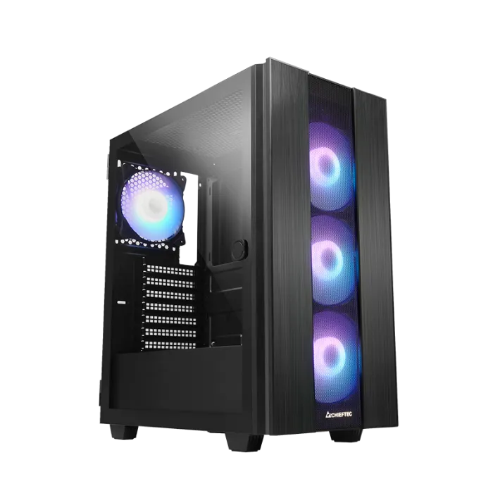Chieftec GS-02B-OP HUNTER 2 A-RGB USB Type-C ATX ohišje, črno