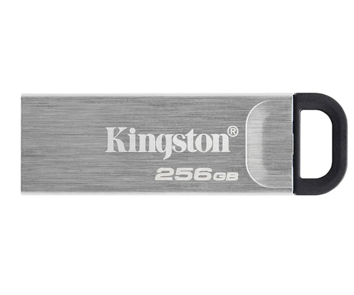 USB disk Kingston 256GB DT Kyson, 3.2 Gen1, 200/60MB/s, kovinski, brez pokrovčka