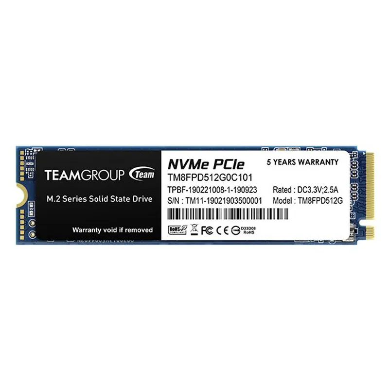 TEAMGROUP MP33 PRO 512GB M.2 PCIE NVME SSD TM8FPD512G0C101