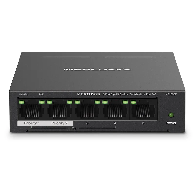 MERCUSYS MS105GP 5-port Gigabit (4x PoE+) RJ45 mrežno stikalo switch