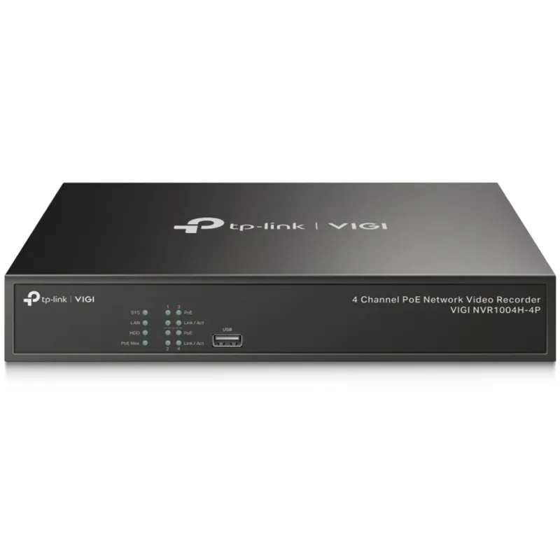 TP-LINK VIGI NVR1004H-4P 4 kanalni PoE 2xUSB 2.0 HDMI/VGA/LAN Mini PC, video snemalnik