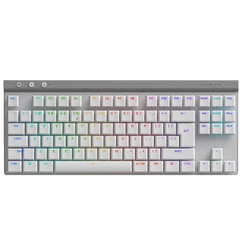LOGITECH G515 LIGHTSPEED TKL brezžična RGB Tactile mehanska gaming slotisk bela tipkovnica