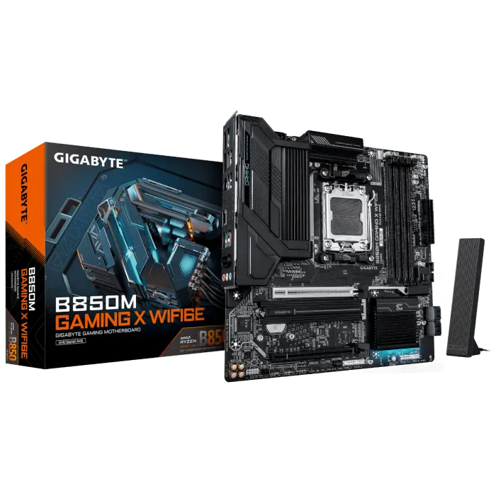 GIGABYTE B850M GAMING X WIFI6E, DDR5, SATA3, USB3.2Gen2, DP, 2.5GbE, WiFi 6E, AM5 mATX