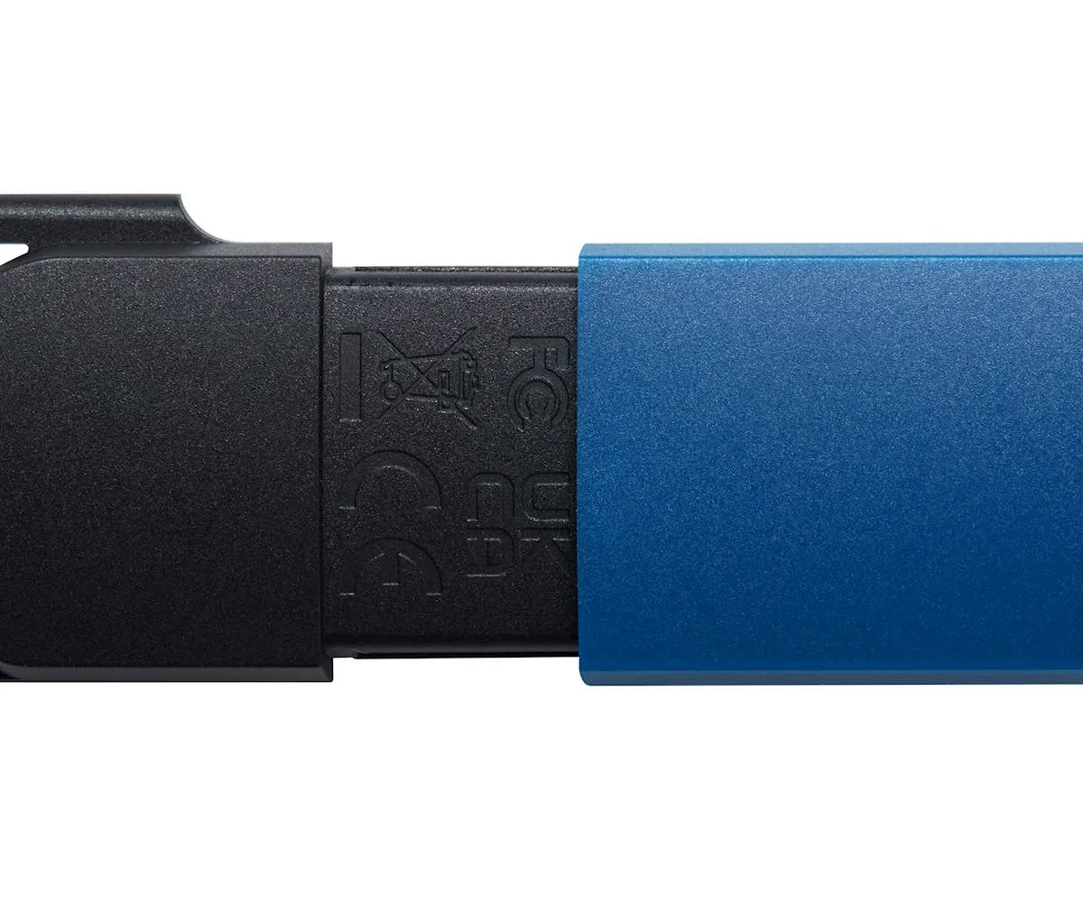 USB disk Kingston 64GB DT Exodia M, 3.2 Gen1, črno moder, drsni priključek