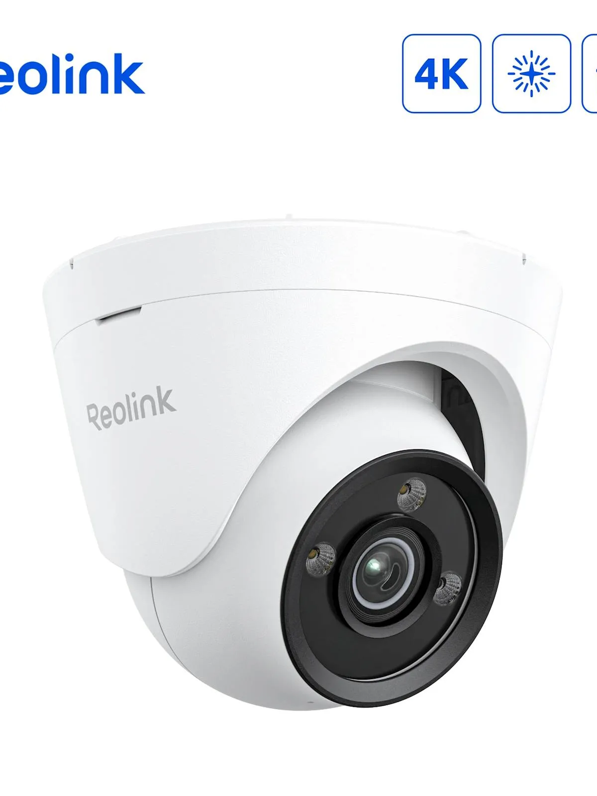 Reolink Ip Kamera serija P335X POE, 4K, 8MP, POE, ColorX, HDR, zaznavanje Vozil, oseb, živali.