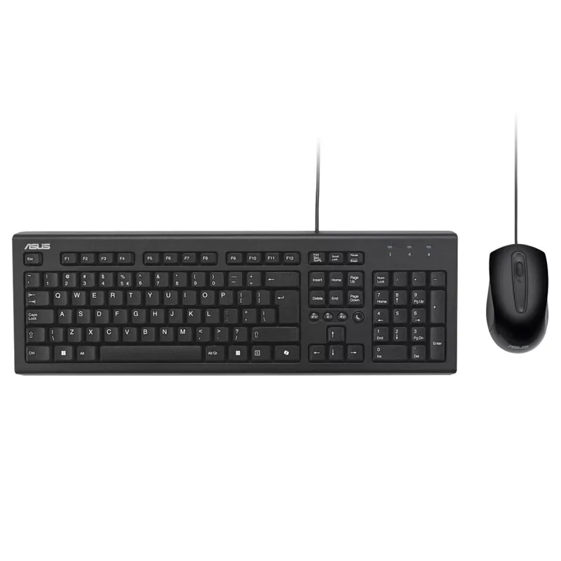 ASUS U2000 USB Copilot žična črna slovenska tipkovnica + miška