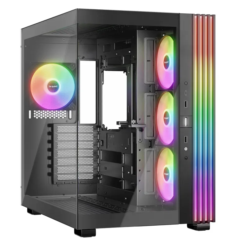 BE QUIET! LIGHT BASE 600 LX (BGW67) RGB midi-ATX okno črno ohišje