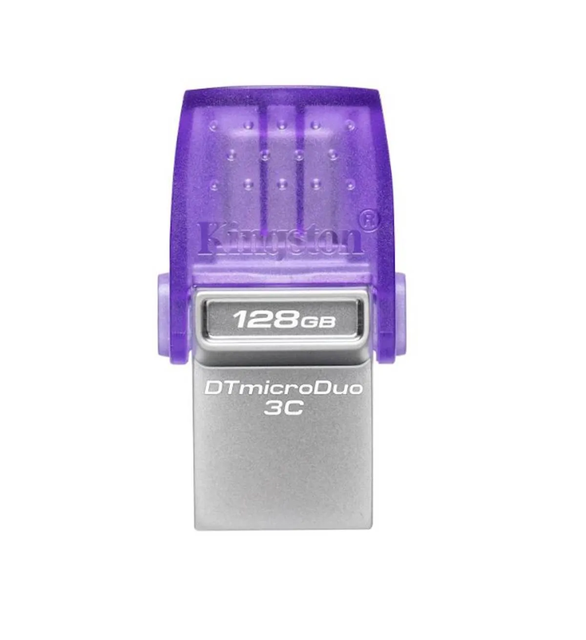 USB C & USB DISK Kingston 128GB DT microDuo3G3, 3.2 Gen1, OTG, s pokrovčkom