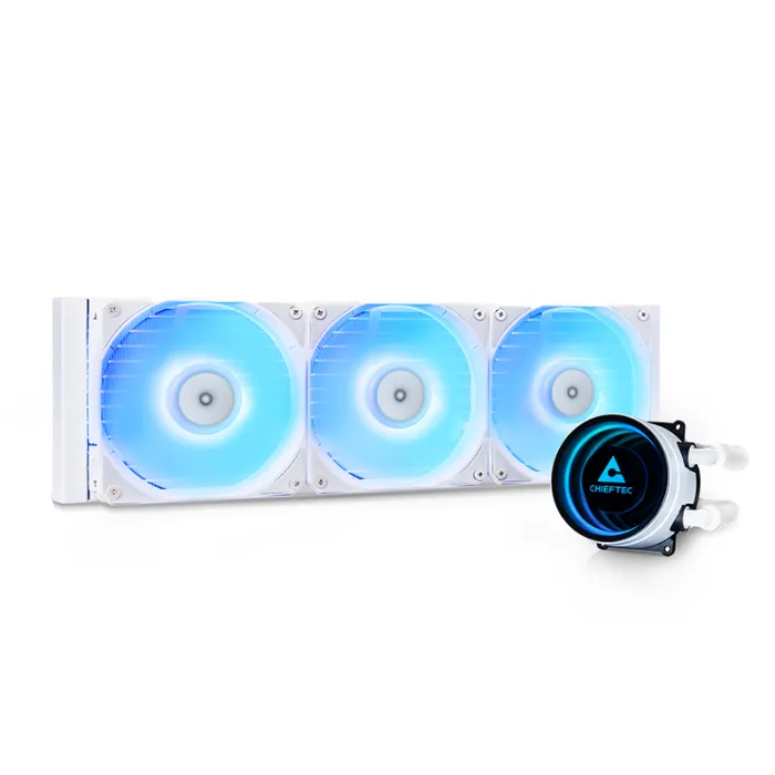 Chieftec Iceberg 360 360mm A-RGB vodno hlajenje za INTEL/AMD procesorje, bel