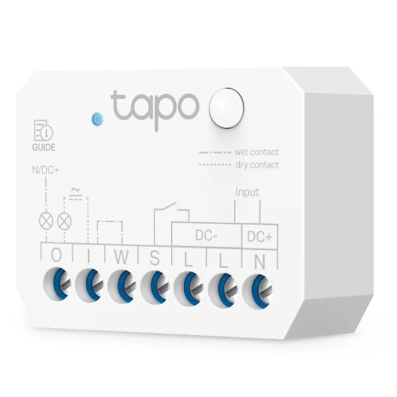 TP-LINK Tapo S110E Smart Switch Module WiFi/Bluetooth vgradno 2-kanalno pametno stikalo