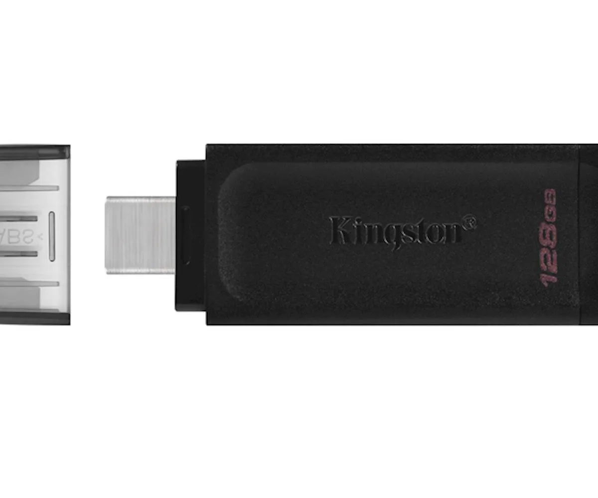 USB C DISK Kingston 128GB DT70, 3.2 Gen1, plastičen, s pokrovčkom