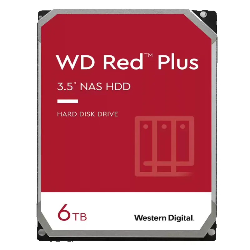 WD Red Plus 6TB 3,5" SATA3 256MB 5460rpm NAS trdi disk WD60EFPX