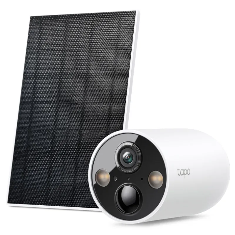 TP-LINK Tapo C425 KIT 4MP 2K QHD dnevno/nočna WiFi Full-Color zunanja brezžična baterijska solarni panel bela nadzorna kamera