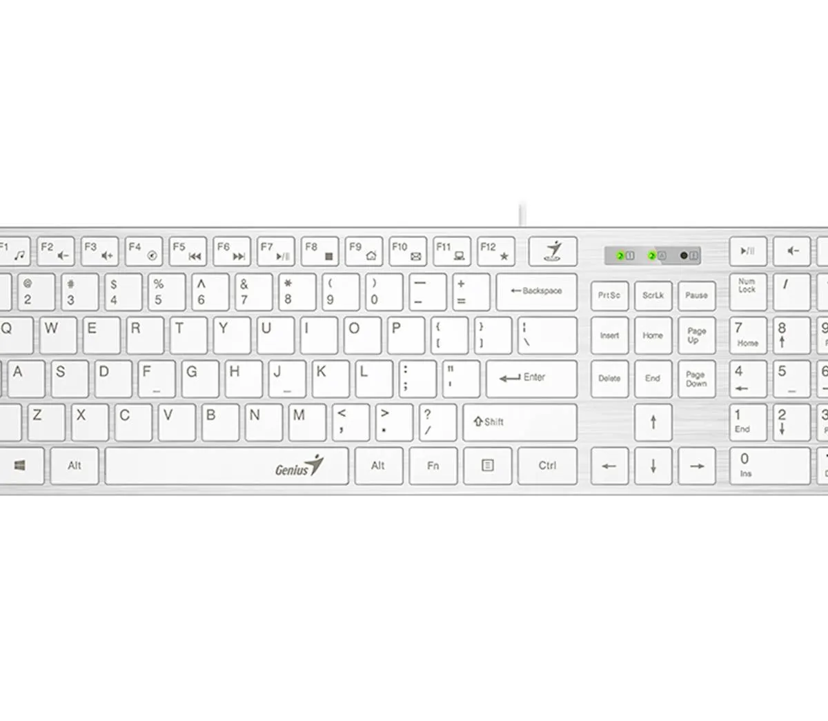 Tipkovnica Genius Slimstar 126 USB bela