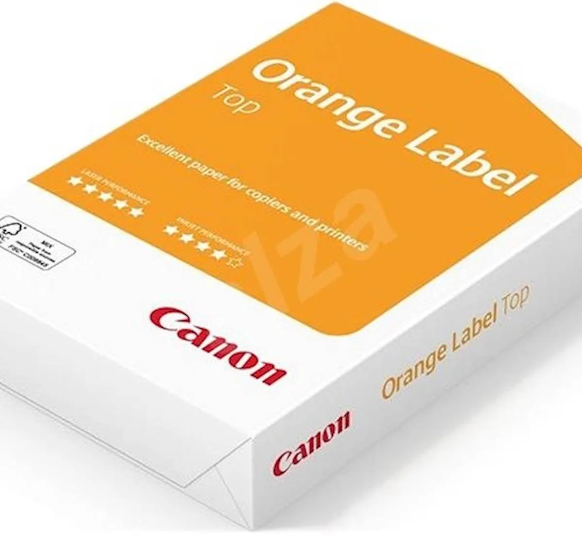 Papir CANON TOP A4, 80 g (orange label), v škatli je 5 zavitkov po 500 listov