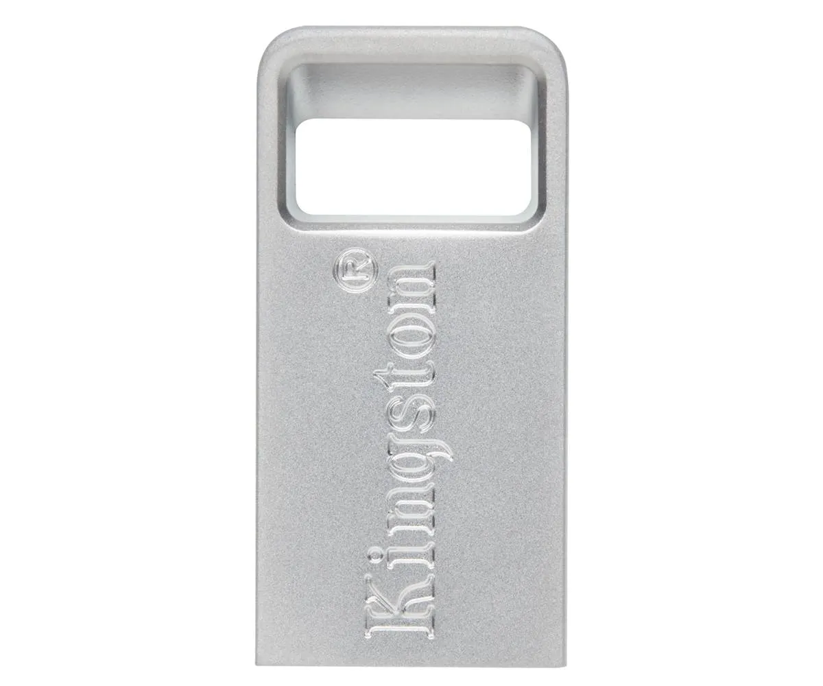 USB DISK KINGSTON 256GB DT Micro, 3.1, srebrn, kovinski, micro format, 3.2, srebrn, kovinski