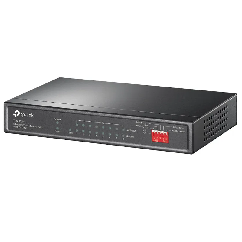TP-LINK TL-SF1009P 9-Port 10/100Mbps (8xPoE+) RJ45 mrežno stikalo switch