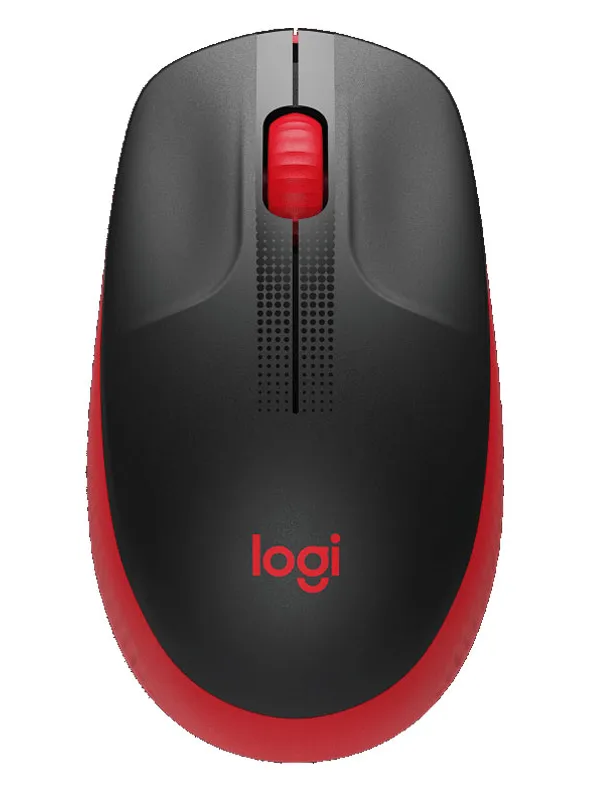 LOGITECH M190 brezžična optična rdeča miška