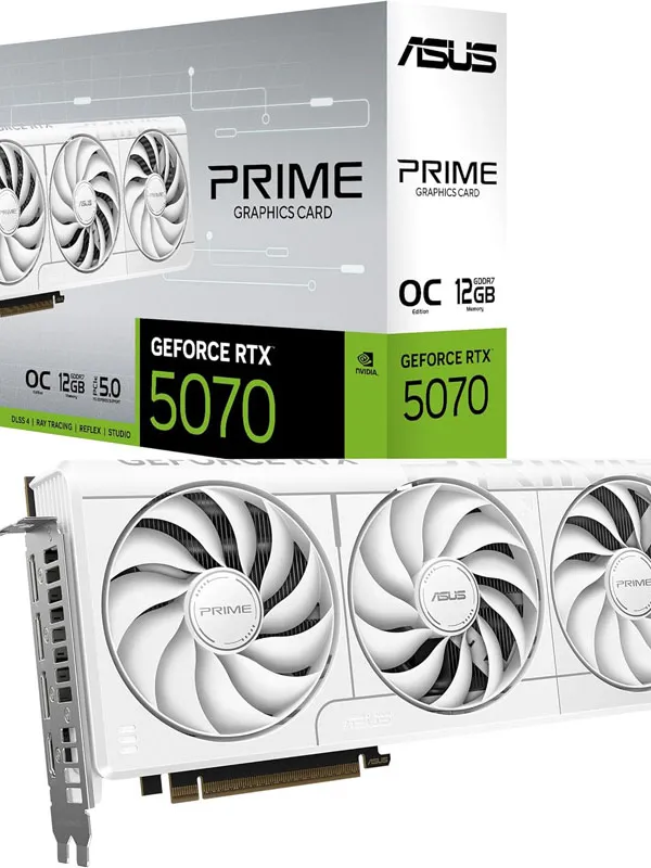 ASUS Prime GeForce RTX 5070 OC 12GB GDDR7 PRIME-RTX5070-O12G-WHITE bela grafična kartica