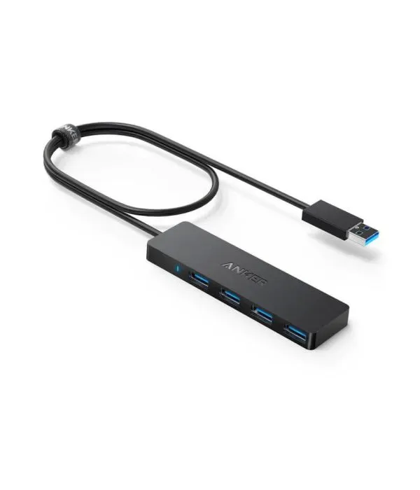 Anker Ultra Slim 4-port USB 3.0 hub črn