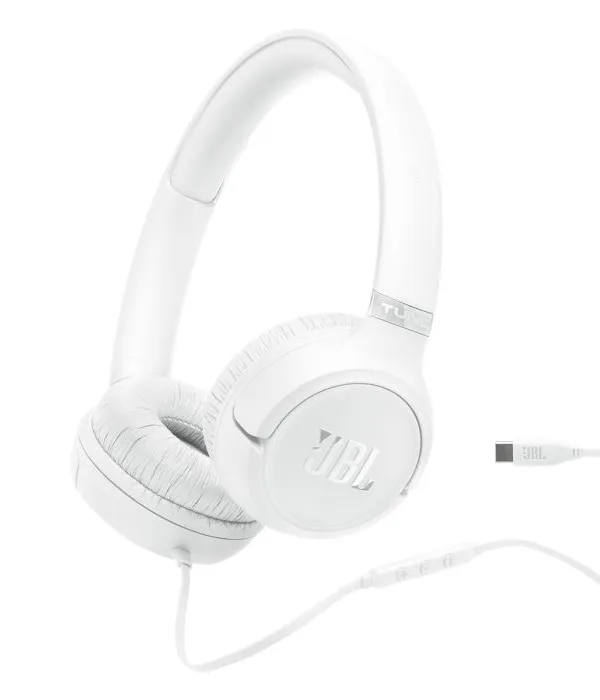 JBL Tune 530C USB-C žične naglavne slušalke, bele