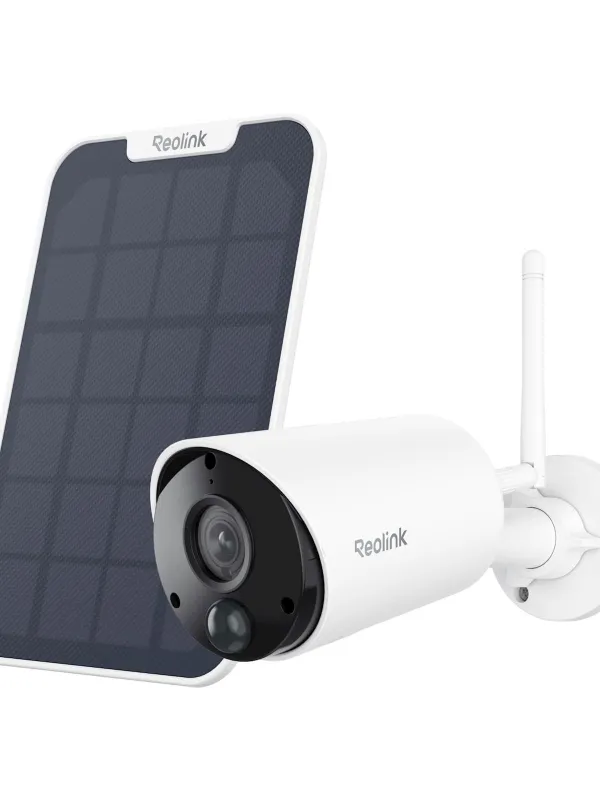 Reolink IP Kamera Argus serija B320 z Solarnim panelom 3MP, zaznavanje vozil, oseb, PIR Senzor
