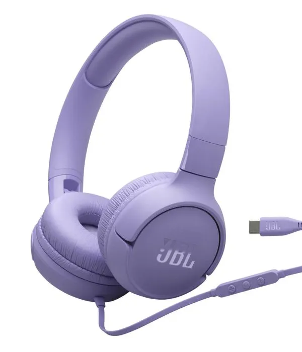 JBL Tune 520 USB-C žične slušalke, vijolične