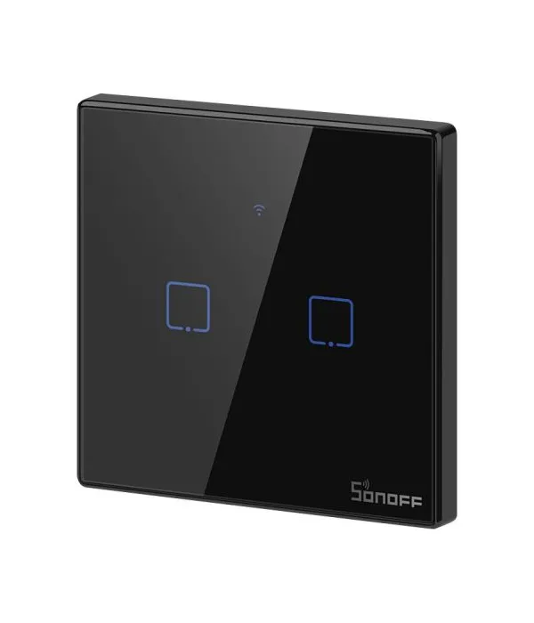 SONOFF pametno stensko stikalo Wi-Fi dvojno T3EU2C-TX