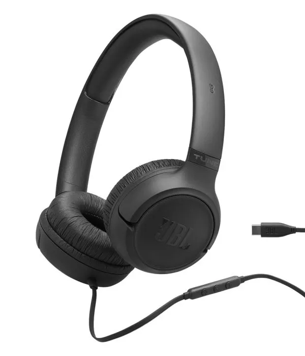 JBL Tune 530C USB-C žične naglavne slušalke, črne