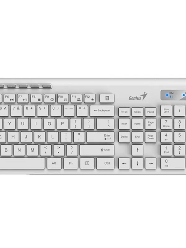 Tipkovnica Genius Slim star 8230 +miš, bela BT +WL