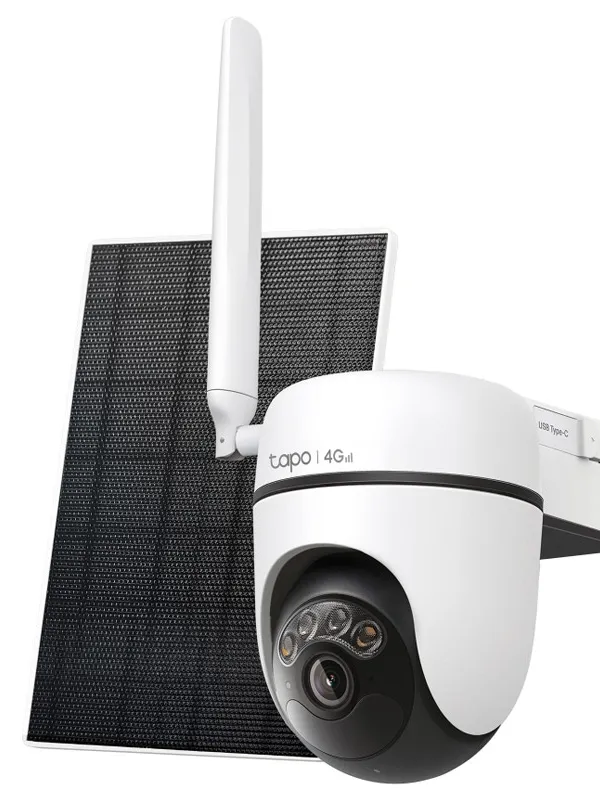 TP-LINK Tapo C615G KIT LTE 2K 3MP zunanja brezžična baterijska solarni panel bela nadzorna kamera