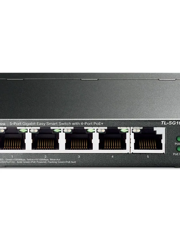 TP-LINK TL-SG105PE 5-port gigabit (4x PoE+) RJ45 Easy Smart mrežno stikalo switch