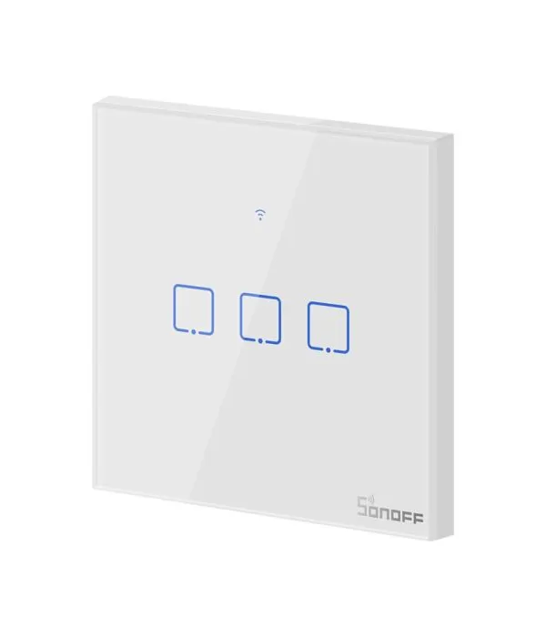 SONOFF pametno stensko stikalo Wi-Fi + RF433 trojno T1EU3C-TX