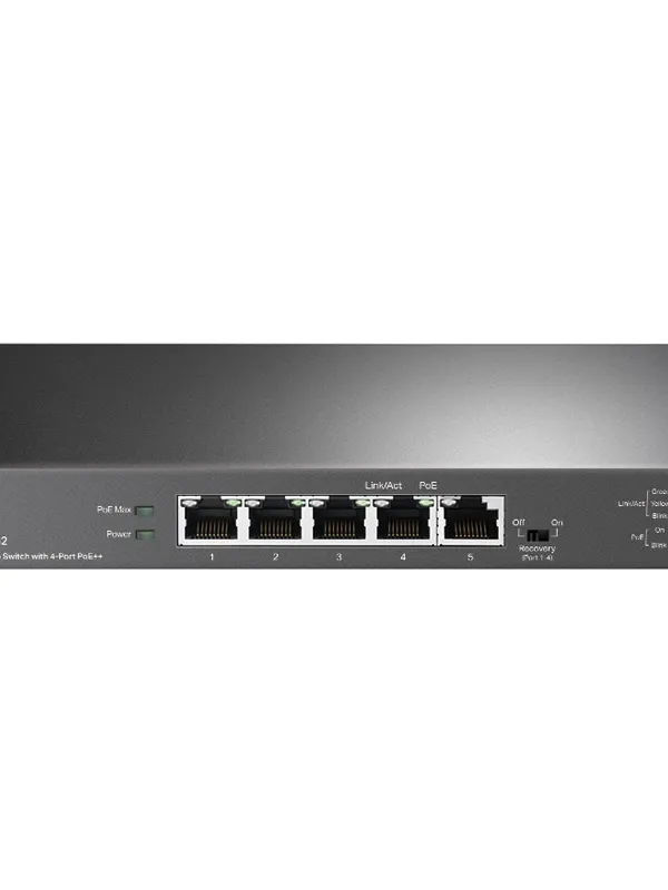TP-LINK TL-SG105PP 5-port 2.5Gbps (4x PoE++) RJ45 2x Gigabit SFP Smart mrežno stikalo switch