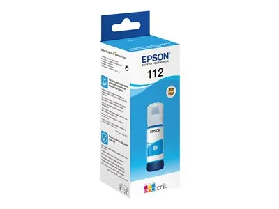 EPSON 112 EcoTank Pigment Cyan ink bottle