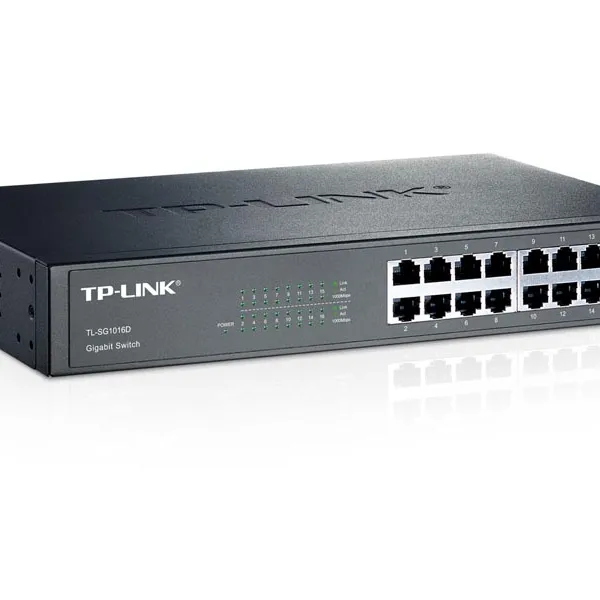 TP-LINK TL-SG1016D 16-port gigabit RJ45 rack mrežno stikalo switch