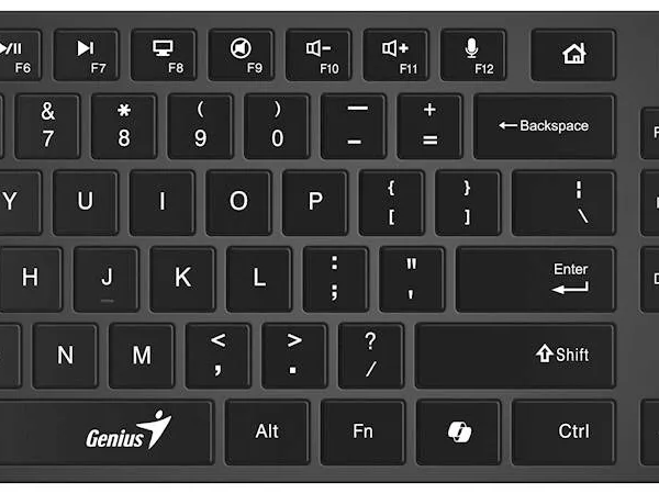 Tipkovnica Genius SlimStar 7250BT,AI,SER,BLK,BT+2.4GHZ,KB