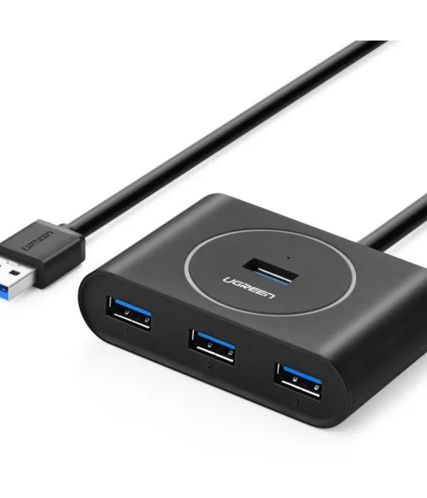 Ugreen USB 3.0 4 Ports Hub črn 0,5m - box