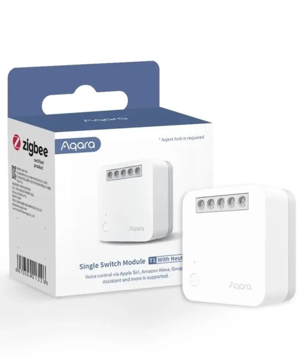AQARA ENOJNO RELEJNO STIKALO ZIGBEE SSM-U02 brez nevtralnega vodnika